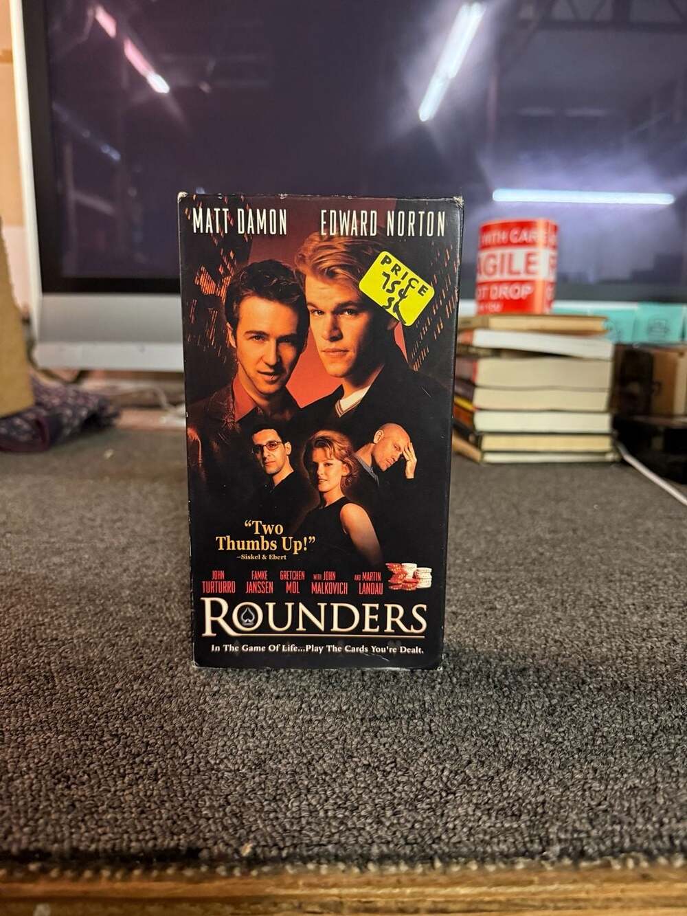 Rounders VHS Tape (1999) Starring Matt Damon and Edward Norton Miramax Home Ente